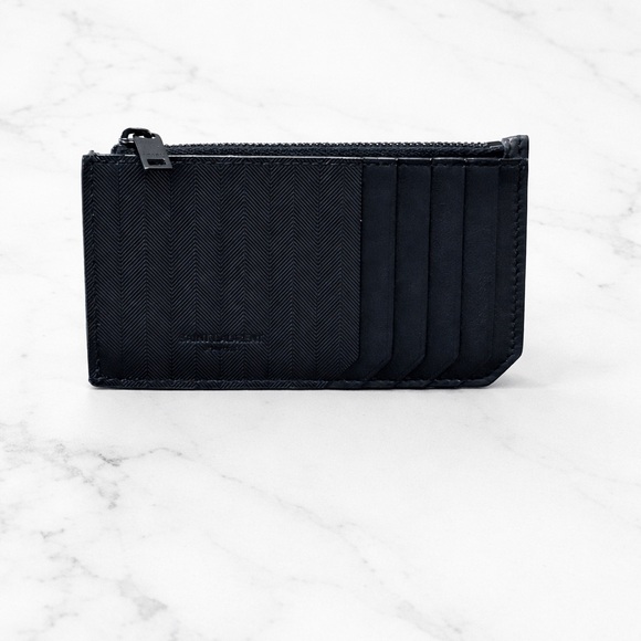 Saint Laurent Fragments Zippered Card Case main image 2